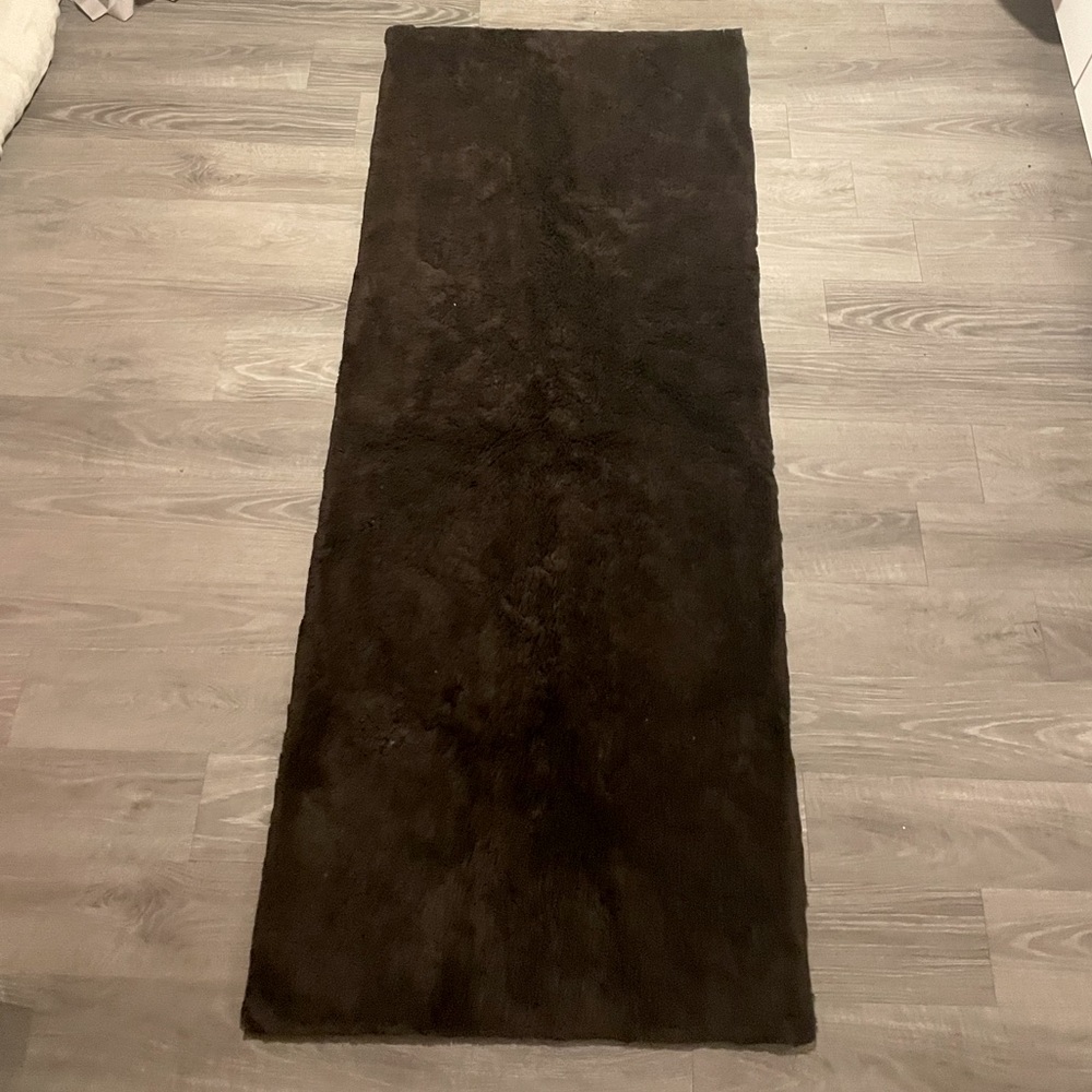 RH Brown Bath Rug